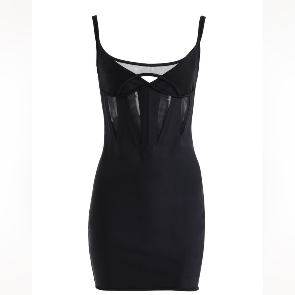 Mugler H&M Corset Style Mini Dress